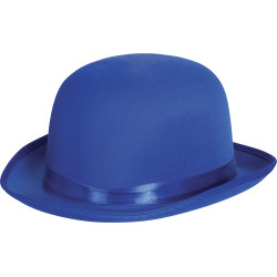 Modrý klobúk s mašľou